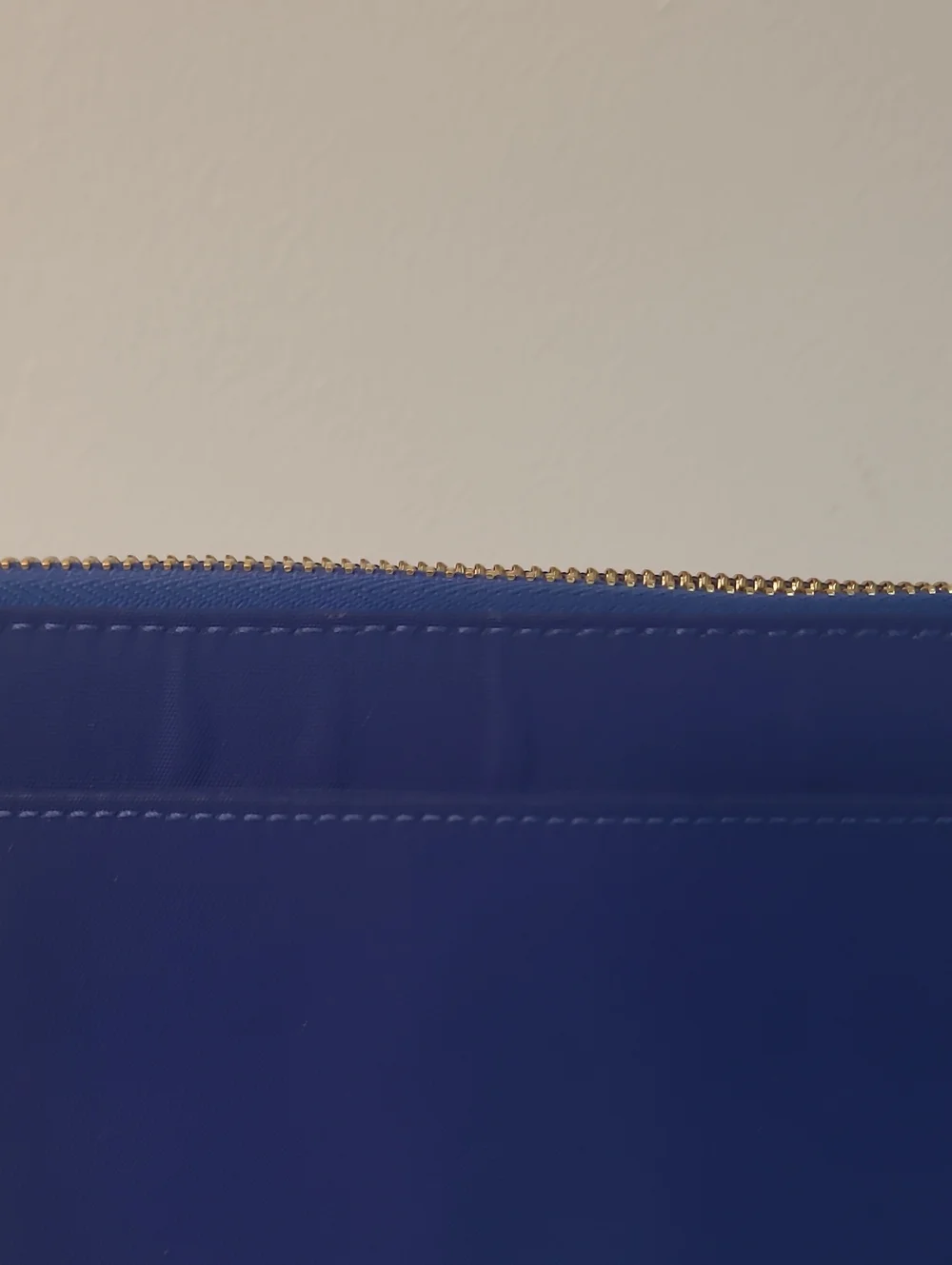 Kate Spade Leather Wellesley Neda Large Zip Wallet in Cobalt Blue w/Gold Accents